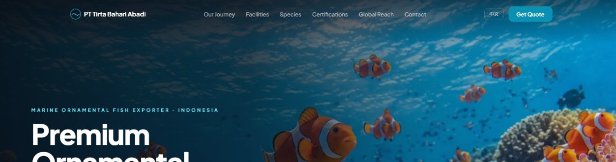 Tirta Bahari Abadi website preview